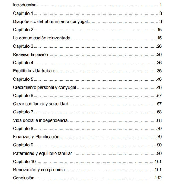 Revitaliza la relación: ''combatir el aburrimiento conyugal" E-Book in Spanish version